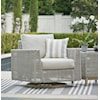 Ashley Furniture Signature Design Seton Creek Outdoor Swivel Lounge with Cushion