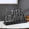 Uttermost Accessories - Statues and Figurines Camaraderie Aged Silver Figurine