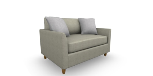 Contemporary Chair & A Half With Memory Foam Twin Sleeper
