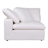 Moe's Home Collection Clay Clay Corner Chair Livesmart Fabric White