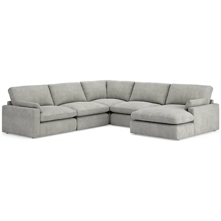 5-Piece Sectional with Chaise