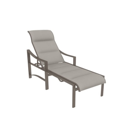 Adjustable Padded Sling Chaise Lounge