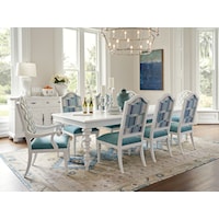 7-Piece Dining Set with Rectangular Table and Storage
