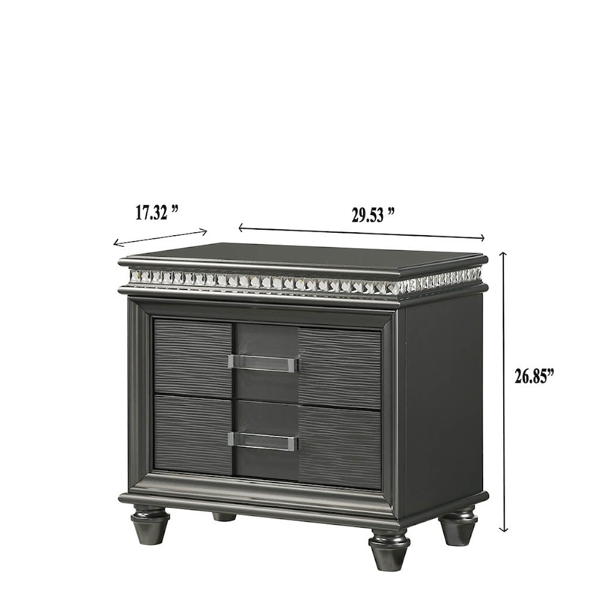 CM Adira 2-Drawer Night Stand