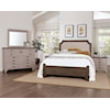 Vaughan-Bassett Bungalow King Upholstered Bed