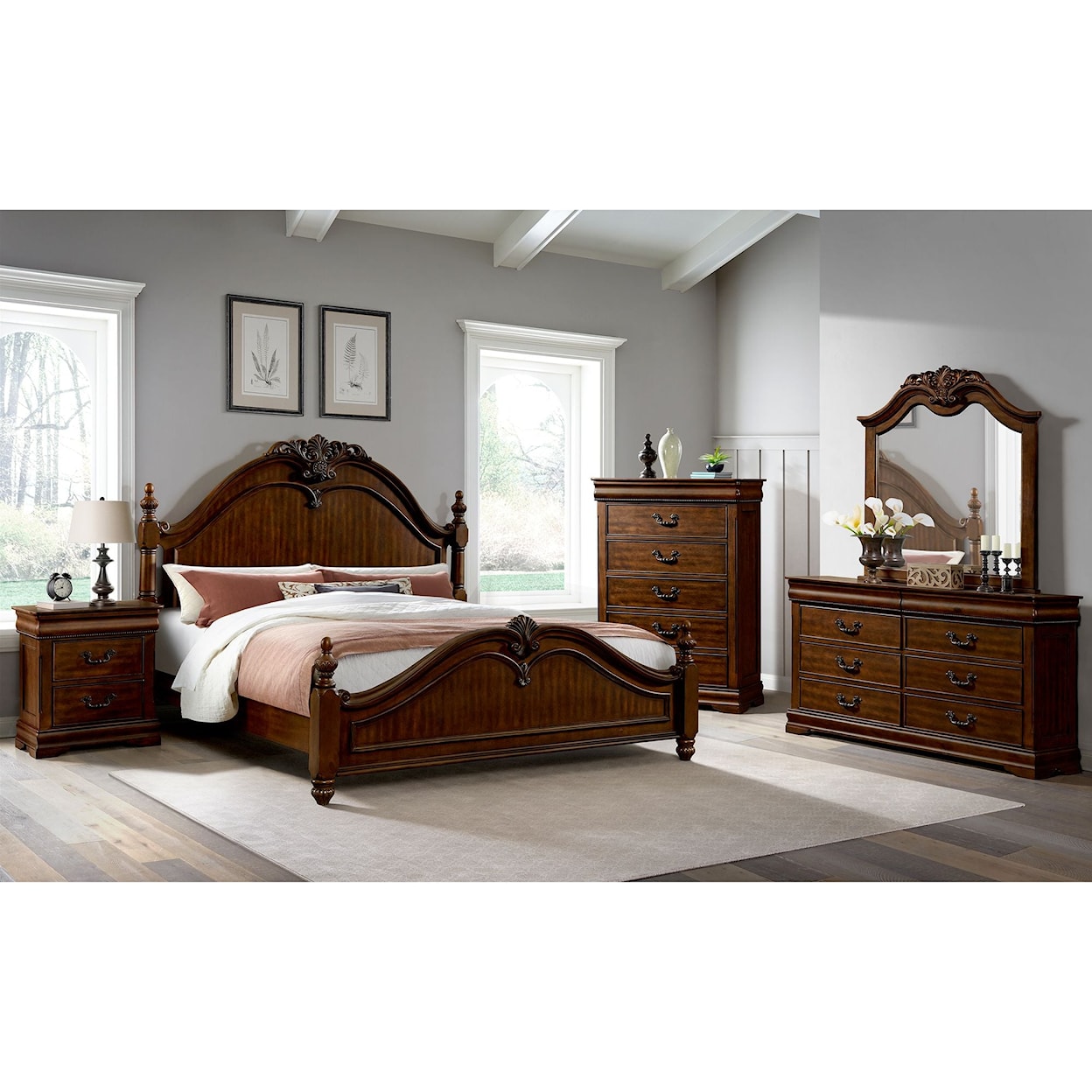 Elements International Northridge Bedroom Set