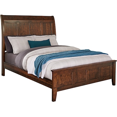 Transitional King Sleigh Bed