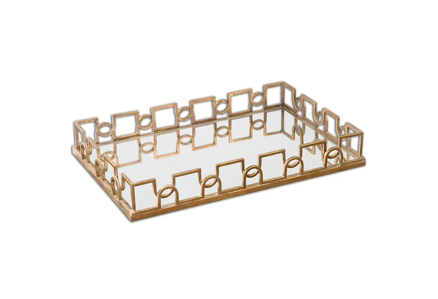 Accessories Nicoline Mirrored Tray by Uttermost at Town and Country Furniture 