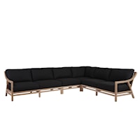 Contemporary 4-Piece Outdoor Sectional Sofa