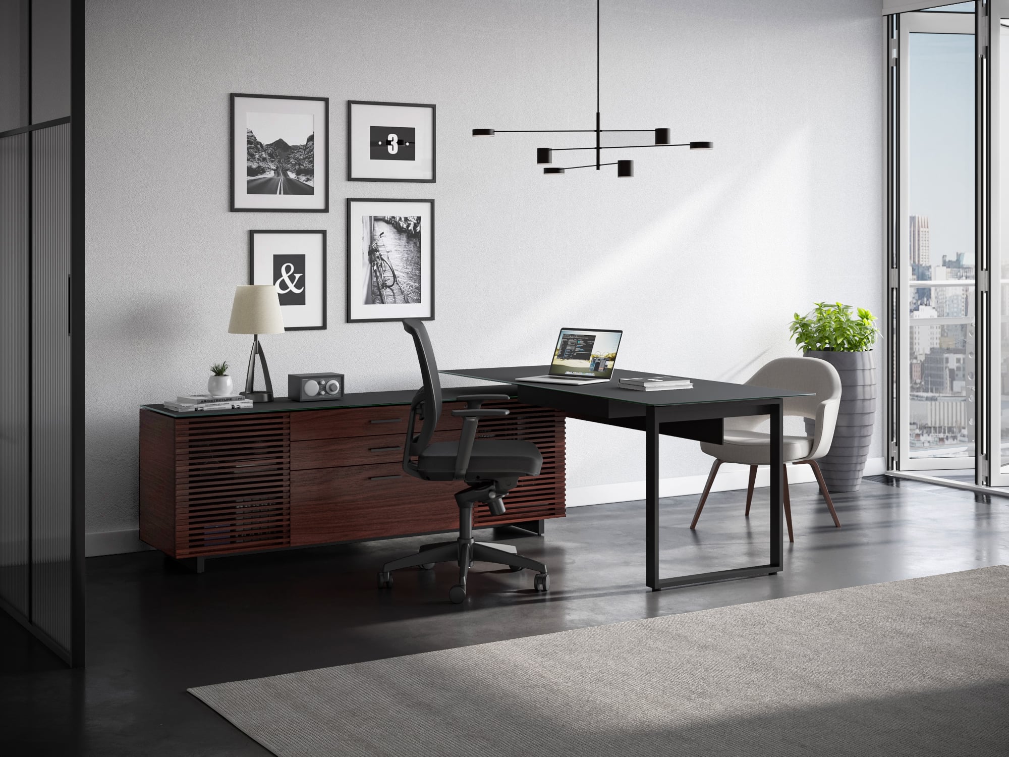 BDI Corridor L-Shaped Desk