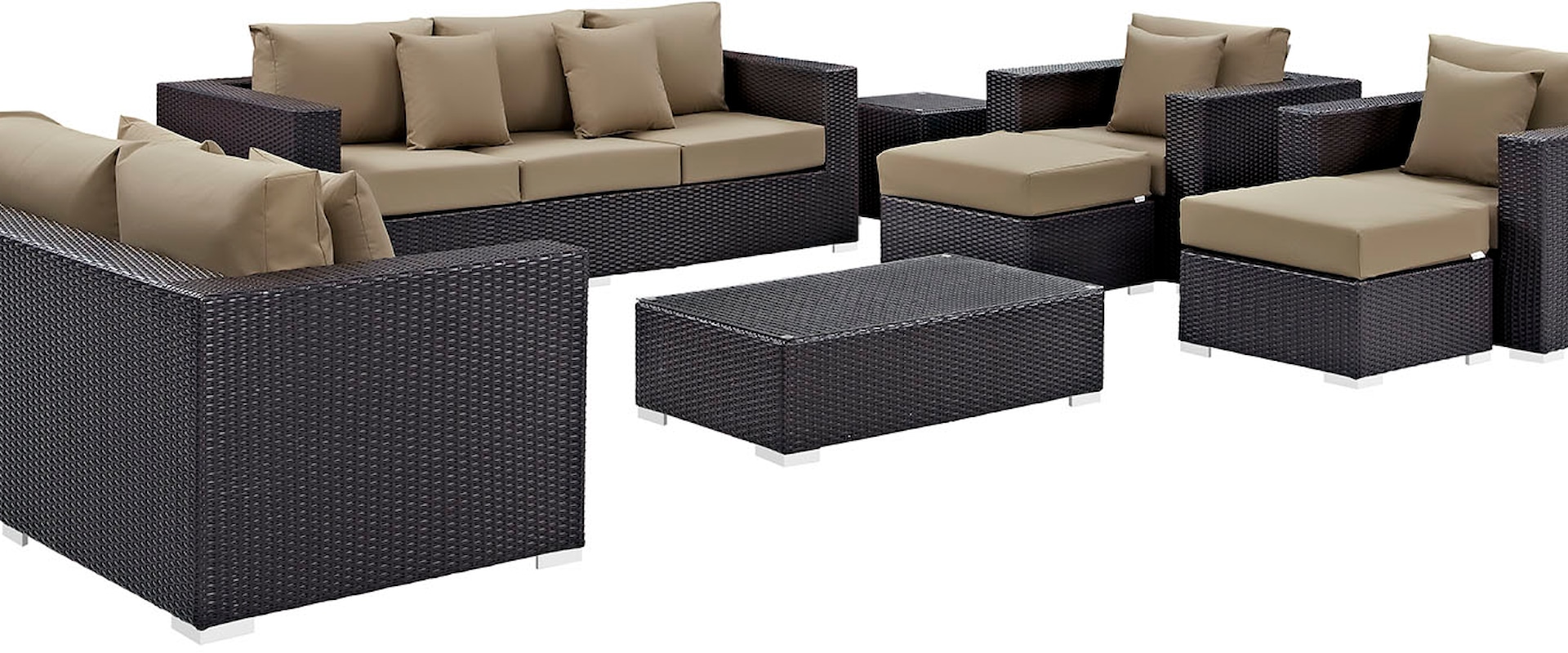 9 Piece Outdoor Patio Sofa Set