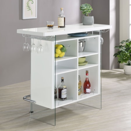 Acosta Freestanding Home Bar Wine Cabinet