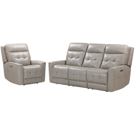 Power Reclining Sofa and Recliner Set