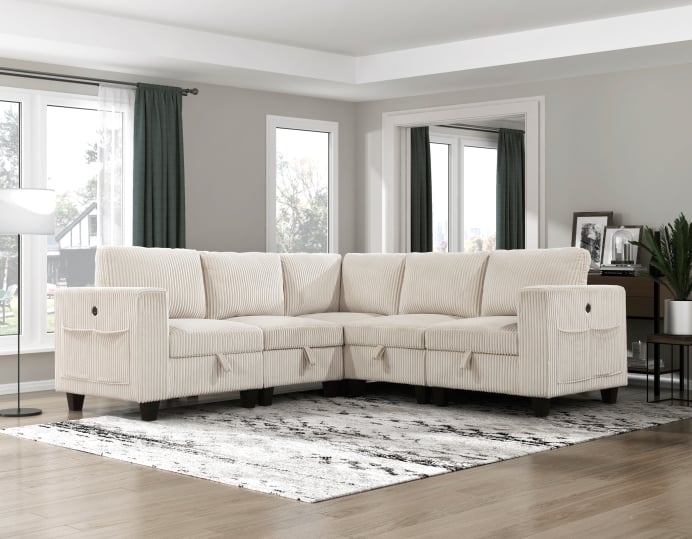 Homelegance Walterboro 5-Piece Sectional