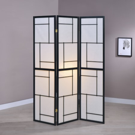 3-Panel Room Divider Folding Shoji Screen