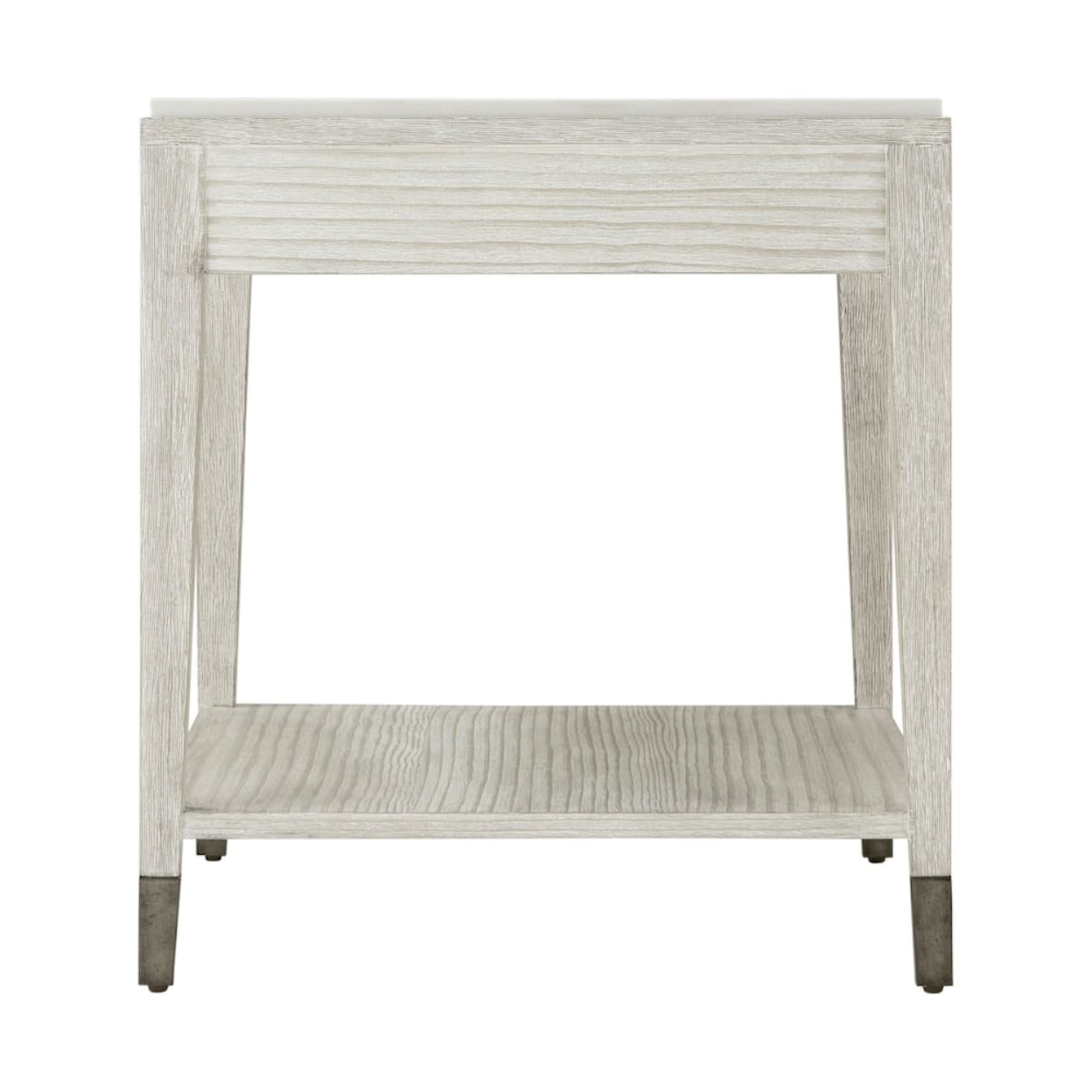 Theodore Alexander Breeze Pine Side Table with Storage