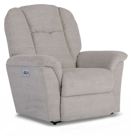 Casual Power Wall Recliner with Headrest and Lumbar