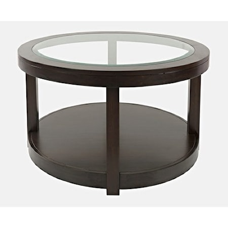 Round Castered Cocktail Table