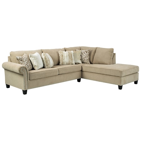 2-Piece Sectional with Right Chaise