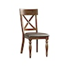 Intercon Kingston Upholstered X-Back Side Chair 