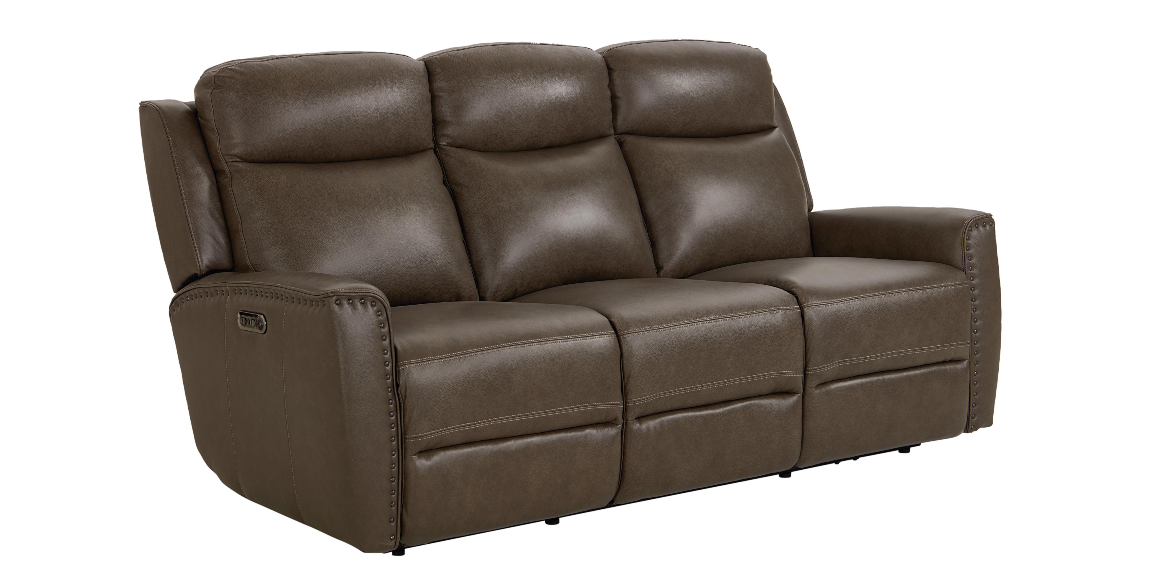 Bassett Club Level - Douglas Reclining Sofa with Power Headrest