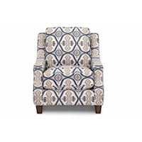 Transitional Accent Chair with Tapered Legs