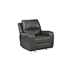 New Classic Linton Leather Power Glider Recliner