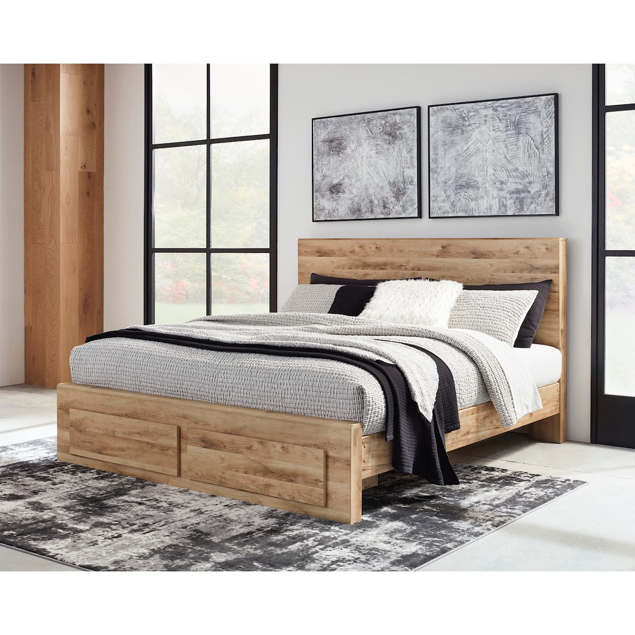 Ashley Furniture Signature Design Hyanna King Panel Storage Bed