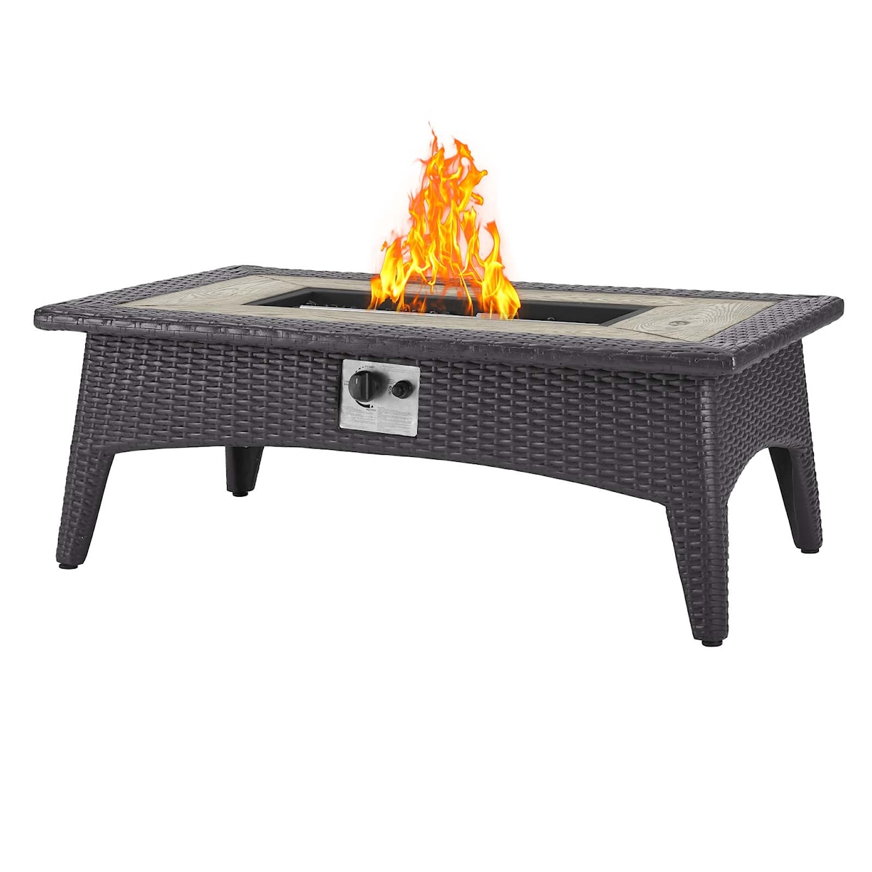 Modway Convene Outdoor 4 Piece with Fire Pit