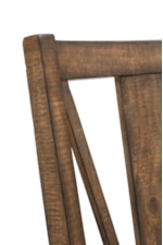 Magnussen Home Bay Creek Dining Counter Stool with Upholstered Seat