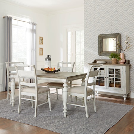 5 Piece Rectangular Table Set