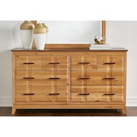 Transitional 8-Drawer Dresser