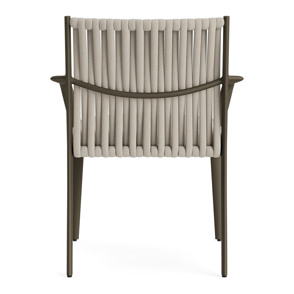 Brown Jordan H Rope-Back Dining Armchair