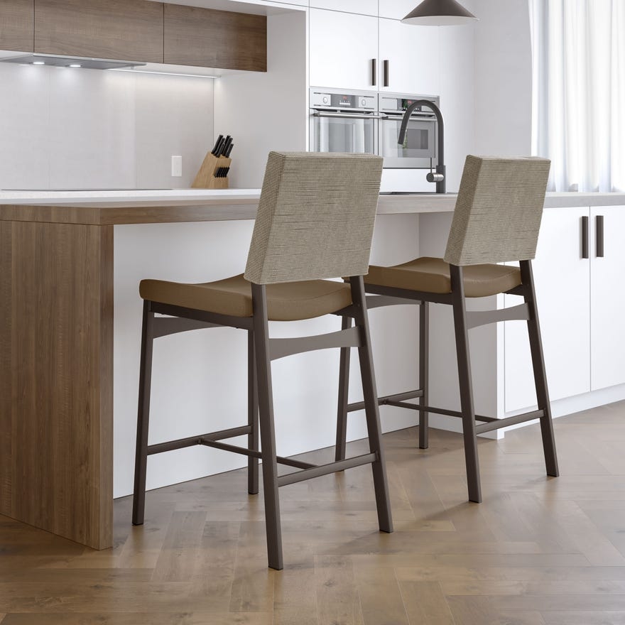 Amisco Kenzo Upholstered Bar Height Stool