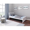 Jackpot Kids Single Beds Youth Twin Single Bed in White