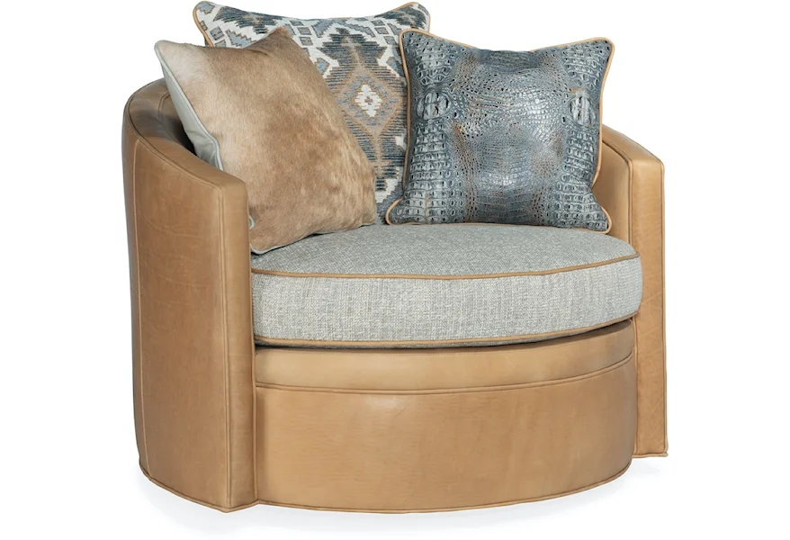 Artemis 8-Way Hand Tied Swivel Tub Chair by Bradington Young at Alison Craig Home Furnishings
