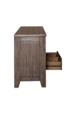 Liberty Furniture Arrowcreek Rustic Contemporary Single Drawer End Table with Lower Shelf