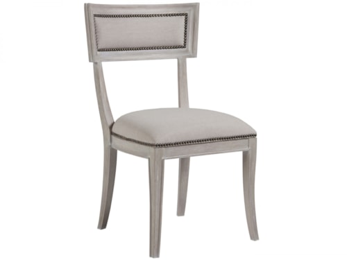 Apertif Upholstered Side Chair with Nailheads