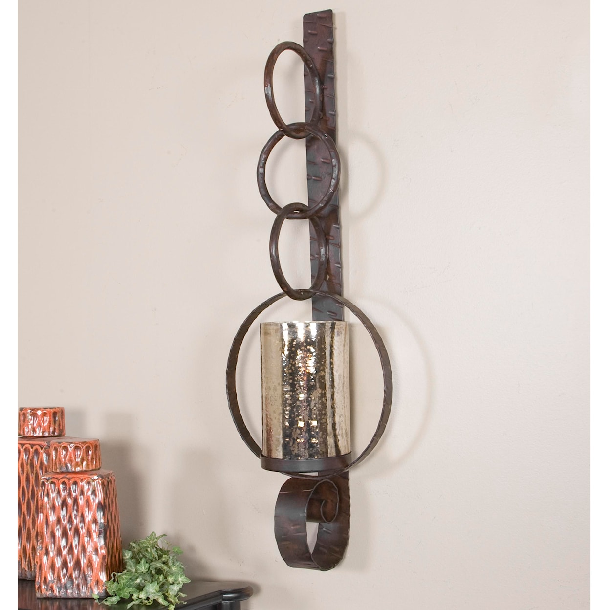 Uttermost Accessories - Candle Holders Falconara Metal Wall Sconce
