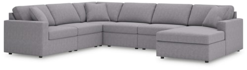 6-Piece Sectional With Chaise
