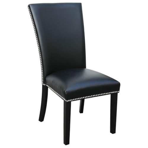 Upholstered Parsons Dining Chair with Nailhead