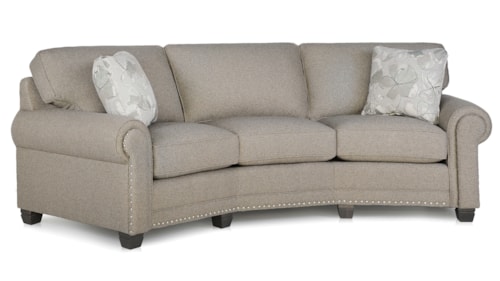 Traditional Conversation Sofa with Nailhead Trim