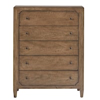 Transitional Five-Drawer Chest