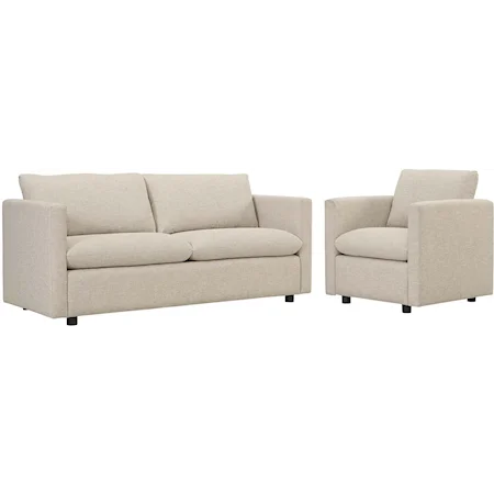 Sofa and Armchair Set