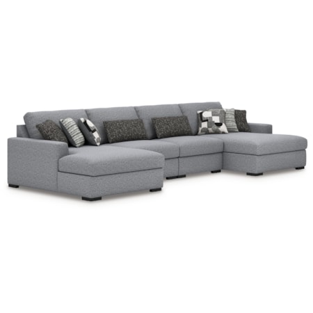 4-piece Sectional With Double Chaise