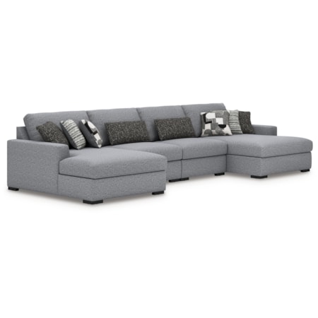 4-piece Sectional With Double Chaise