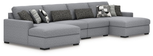 4-piece Sectional With Double Chaise