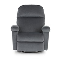 Swivel Glider Recliner w/ Adjustable Arm Support