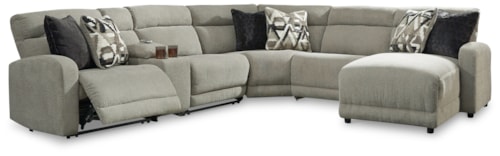 6-Piece Power Reclining Sectional With Chaise