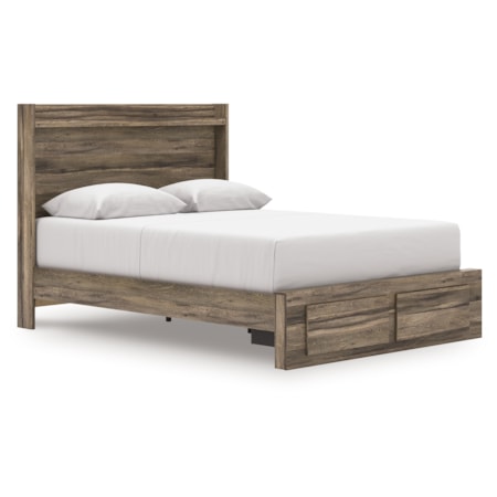 Queen Panel Storage Bed
